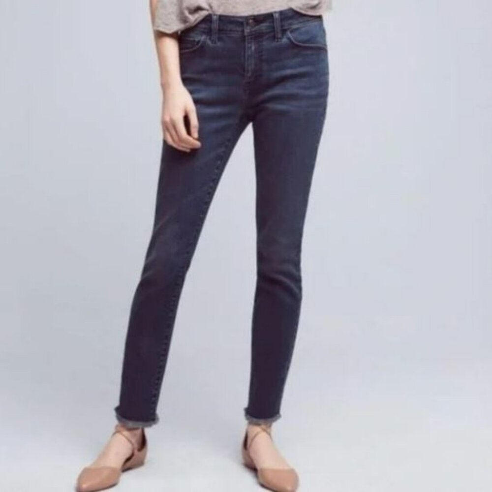 NWT Anthropologie | Pilcro and the Letterpress Script Skinny Raw Hem Jeans | 31